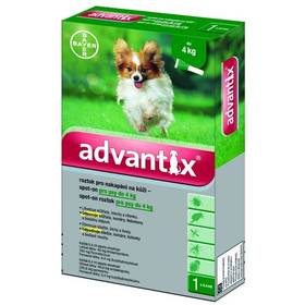 Bayer Advantix Spot On 1x0,4ml, pro malé psy do 4kg