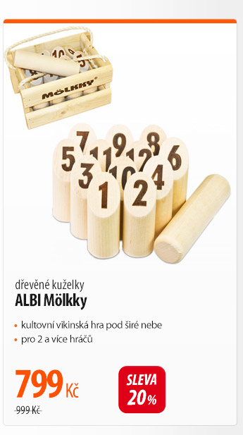 Dřevěné kuželky ALBI Mölkky
