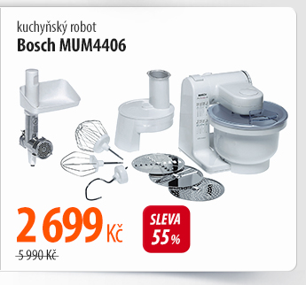 Kuchyňský robot Bosch MUM4406 bílý