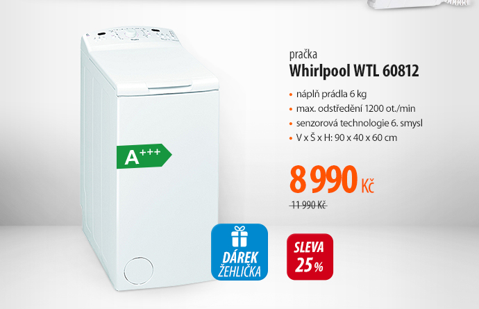 Automatická pračka Whirlpool WTL 60812 bílá