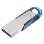 Pendrive, pamięć USB SanDisk Ultra Flair 128GB (SDCZ73-128G-G46B) Srebrny/Niebieski