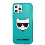 Obudowa dla telefonów komórkowych Karl Lagerfeld Choupette Head na Apple iPhone 12 Pro Max (KLHCP12LCHTRB) Niebieski