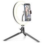 Światło CellularLine CellularLine Selfie Ring z oświetleniem LED zdjęć i filmów selfie (SELFIERINGK) Czarne