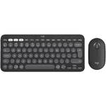 Klawiatura i mysz Logitech Pebble 2 Combo, US INT'L (920-012239) grafitowa