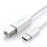 Kabel UGREEN USB-C/USB 2.0 B, 1m (40560) Biały