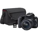 Aparat cyfrowy Canon EOS 250D + 18-55 + SB130 + 16GB karta (3454C010) Czarny