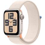 Inteligentny zegarek Apple Watch SE 2023 GPS 40mm pouzdro z hvezdně bílého hliníku - hvězdně bílý provlékací sportovní řemínek (MR9W3QC/A)