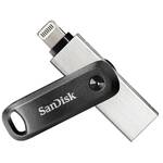 Pendrive, pamięć USB SanDisk iXpand Drive Go 128GB, USB 3.0/Lightning (SDIX60N-128G-GN6NE) Czarny/Srebrny
