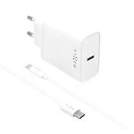 Ładowarka sieciowa FIXED USB-C PD 20W, MFI + USB-C kabel 1m (FIXC20-CC-WH) Biała