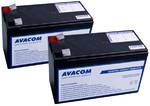 Akumulator kwasowo-ołowiowy Avacom zestaw baterii do renowacji RBC32 (2 szt. baterii) - zamiennik dla APC (AVA-RBC32-KIT) Czarna