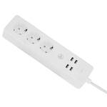 Przedłużacz Tellur WiFi Smart Power Strip, 3x zásuvka, 4x USB 4A, 2200W, 10A, 1.8m (TLL331031) Biały