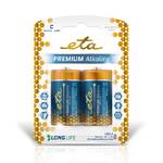 Baterie alkaliczne ETA PREMIUM ALKALINE C, LR14, blistr 2ks (R14PREM2)