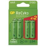 Bateria Ładowanie GP ReCyko 2100 AA (HR6), 6 ks (B2121V)