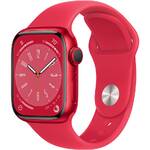 Inteligentny zegarek Apple Watch Series 8 GPS + Cellular 41mm pouzdro z hliníku (PRODUCT)RED - (PRODUCT)RED sportovní řemínek (MNJ23CS/A)