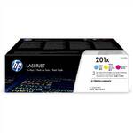 Toner HP 201X, 3x2300 stran, CMY (CF253XM)