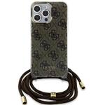 Obudowa dla telefonów komórkowych Guess IML 4G Printed Crossbody na Apple iPhone 15 Pro Max (GUHCP15XHC4SEW) Brązowy 