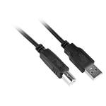 Kabel GoGEN USB, A/B, 3m (GOGUSBAB300MM01) Czarny