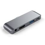 Hub USB Satechi USB-C Mobile Pro Hub (HDMI 4K,1x Jack 3,5mm,1x USB 3.0,1x USB-C) (ST-TCMPHM) Szary 