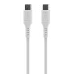 Kabel FIXED Liquid silicone USB-C/USB-C s podporou PD, 60W, 1,2m (FIXDLS-CC12-WH) Biały