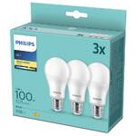 Żarówka LED Philips klasik, 13W, E27, teplá bílá, 3ks (8718699694920)