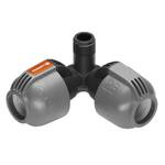 Złącze L Gardena 966409001 25 mm x vnější závit 1/2" Czarna/Szara