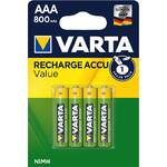 Bateria Ładowanie Varta Value, HR03, AAA, 800mAh, Ni-MH, blistr 4ks (56613101404)