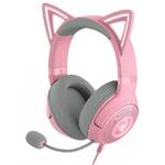 Zestaw słuchawkowy Razer Kraken Kitty V2 - Quartz (RZ04-04730200-R3M1) Różowy 