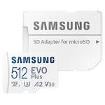 Karta pamięci Samsung Micro SDXC EVO+ 512GB UHS-I U3 (130R) + SD adaptér (MB-MC512KA/EU)