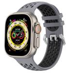 Pasek wymienny CubeNest Silicone Sport na Apple Watch 42/44/45/Ultra 49 mm (B01R2L01) Szary 