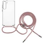 Obudowa dla telefonów komórkowych FIXED Pure Neck s růžovou šňůrkou na krk na Samsung Galaxy S23+ (FIXPUN-1041-PI) przezroczysty