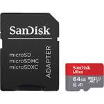Karta pamięci SanDisk Ultra microSDXC 64GB (140R) A1 Class 10 UHS-I + SD Adapter (SDSQUAB-064G-GN6MA)