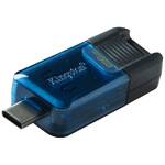 Pendrive, pamięć USB Kingston DataTraveler 80 M 256GB, USB-C (DT80M/256GB) Czarny/Niebieski