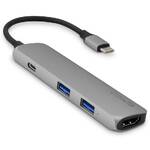 Hub USB Epico USB-C/4K HDMI, USB-C 3.0 PD 60W, 2x USB (9915111900012) Szary 