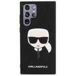 Obudowa dla telefonów komórkowych Karl Lagerfeld Saffiano Karl Head na Samsung Galaxy S22 Ultra (KLHCS22LSAKHSL) Czarny