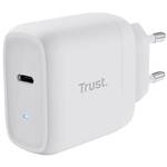 Zasilacz Trust Maxo 45 W USB-C s kabelem USB-C/USB-C, 2 m - bílý (25138) Biały