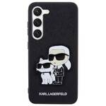 Obudowa dla telefonów komórkowych Karl Lagerfeld Saffiano Karl and Choupette NFT na Samsung Galaxy S23+ (KLHCS23MSANKCPK) Czarny