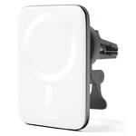 Uchwyt na telefon Epico Ultrathin Wireless MagSafe (9915101300218) Srebrny/Biały