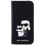 Pokrowiec na telefon Karl Lagerfeld PU Saffiano Karl and Choupette NFT na Apple iPhone 13 (KLBKP13MSANKCPK) Czarne