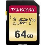 Karta pamięci Transcend 500S SDXC 64GB UHS-I U3 (Class 10) (95R/60W) (TS64GSDC500S)