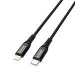 Kabel GoGEN USB-C / Lightning, 1m, opletený (USBC8P100M01) Czarny