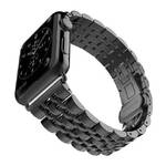 Pasek wymienny WG klasik, kovový, na Apple Watch 42/44/45 mm + adapter (10569) Czarny