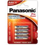 Baterie alkaliczne Panasonic AAA, LR03, Pro Power, blistr 4 szt. (LR03PPG/4BP)