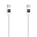 Kabel ER Power USB-C/USB-C 3A 60W - 2 m (ERPWCC3A200-WH) Biały