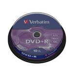 Dysk Verbatim DVD+R 4,7GB, 16x, 10 szt. (43498)