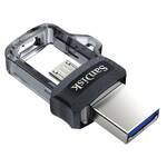 Pendrive, pamięć USB SanDisk Ultra Dual m3.0 64GB OTG MicroUSB/USB 3.0 (SDDD3-064G-G46) Czarny