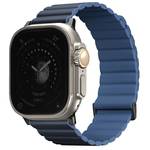 Pasek wymienny Uniq Revix Premium Edition Reversible na Apple Watch 42/44/45/49mm (UNIQ-45MM-REVPPRUMBLU) Niebieski