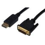 Kabel Digitus DP/M- DVI (24+1)/M 2m (AK-340306-020-S) Czarny