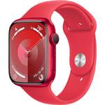 Inteligentny zegarek Apple Watch Series 9 GPS 45mm pouzdro z hliníku (PRODUCT)RED - (PRODUCT)RED sportovní řemínek - S/M (MRXJ3QC/A)