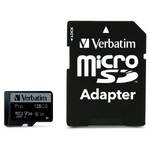 Karta pamięci Verbatim Pro microSDXC 128GB UHS-I V30 U3 (90R/45W) + adaptér (47044)