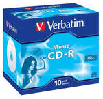 Dysk Verbatim CD-R 700MB/80 min. AUDIO LIVE IT!, 10 szt. (43365)